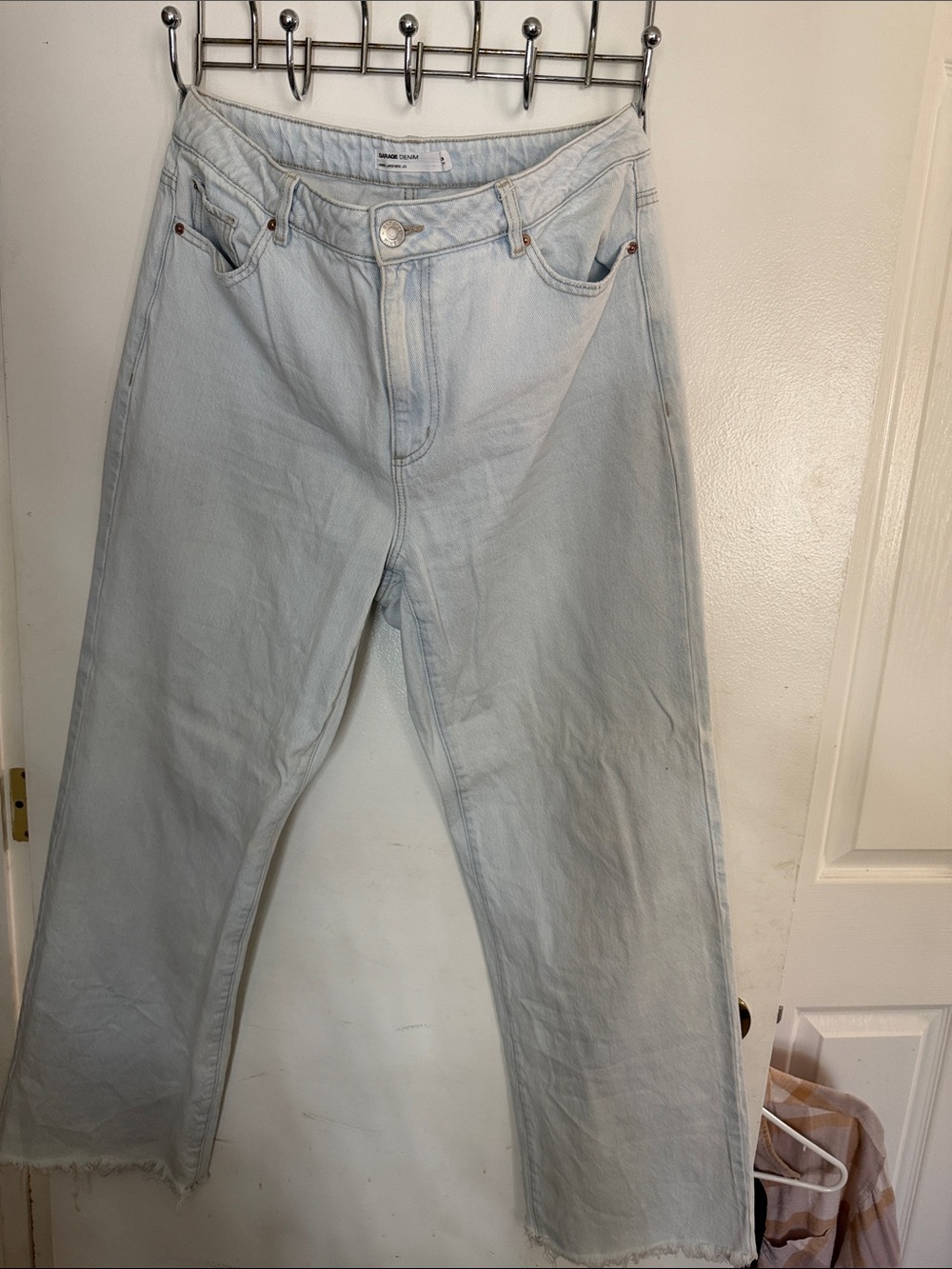 Light Blue Straight-Leg Jeans